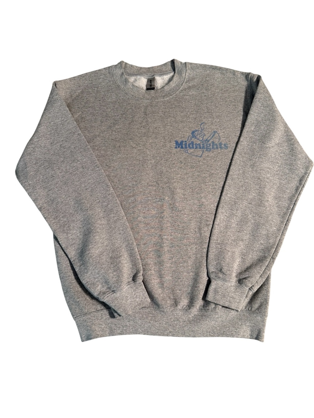 Gildan Taylor Swift Midnights Heather Gray Crewneck Sweatshirt Size Small